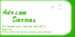 adrian darvas business card